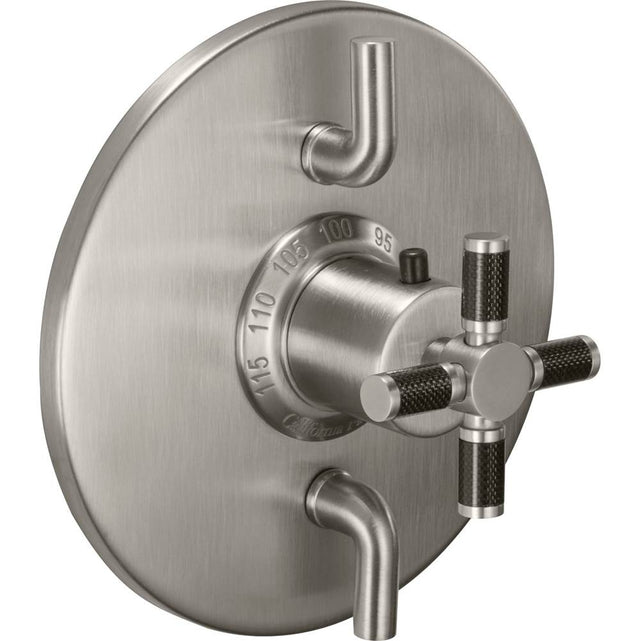 California Faucets - StyleTherm Trim Only with Dual Volume Control - Gloss White