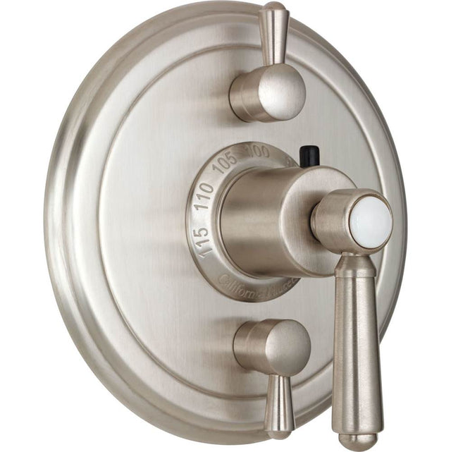 California Faucets - StyleTherm Trim Only with Dual Volume Control - Gloss White