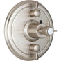 California Faucets - StyleTherm Trim Only with Dual Volume Control - Gloss White