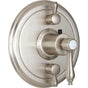 California Faucets - StyleTherm Trim Only with Dual Volume Control - Gloss White
