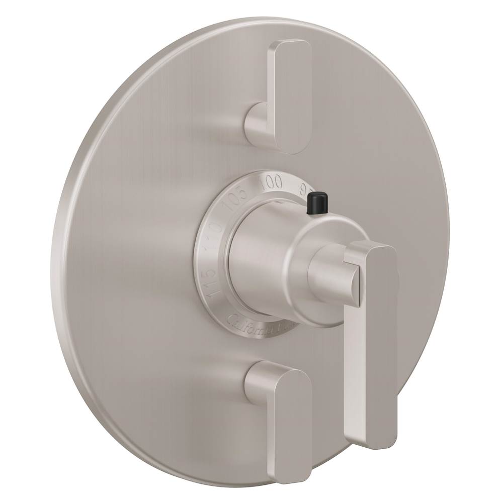 California Faucets - StyleTherm Trim Only with Dual Volume Control - Gloss White