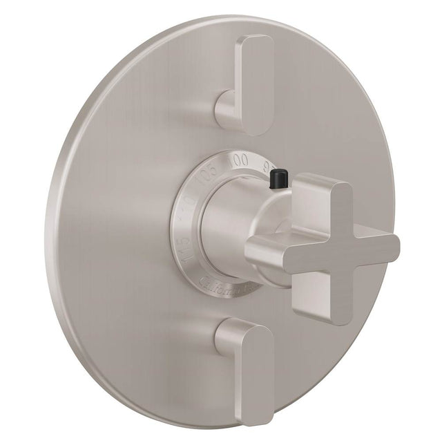 California Faucets - StyleTherm Trim Only with Dual Volume Control - Gloss White