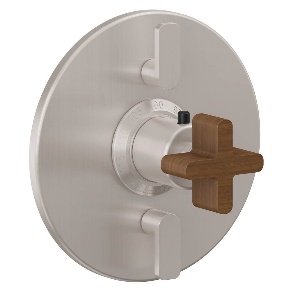 California Faucets - StyleTherm Trim Only with Dual Volume Control - Satin Brass Pvd