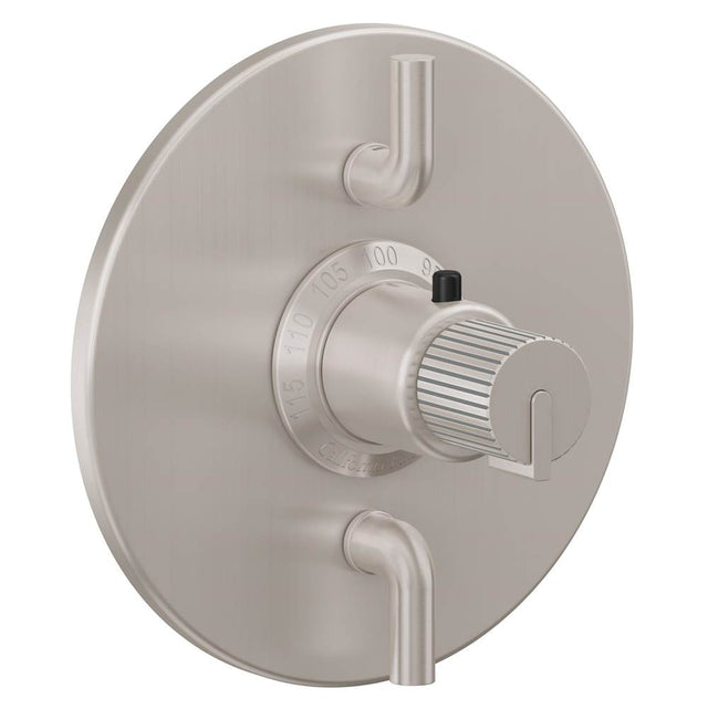 California Faucets - StyleTherm Trim Only with Dual Volume Control - Gloss White