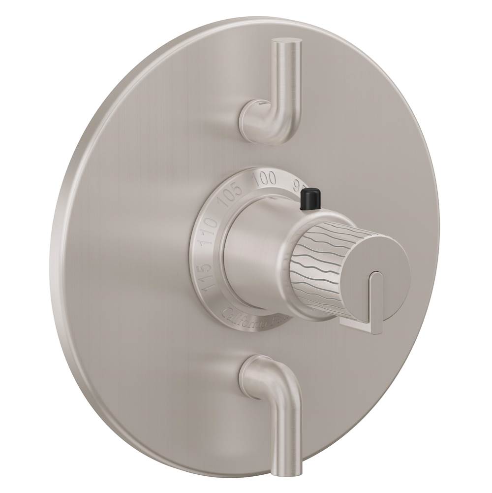 California Faucets - StyleTherm Trim Only with Dual Volume Control - Gloss White