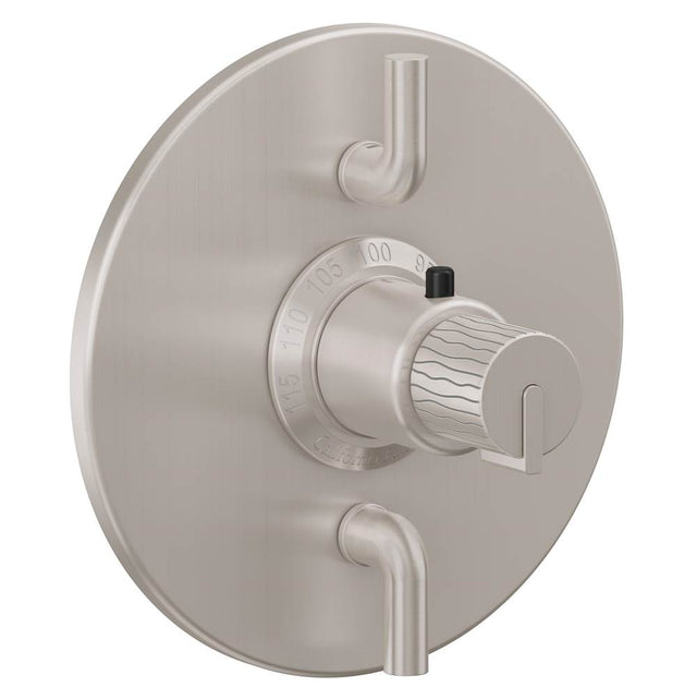 California Faucets - StyleTherm Trim Only with Dual Volume Control - Gloss White