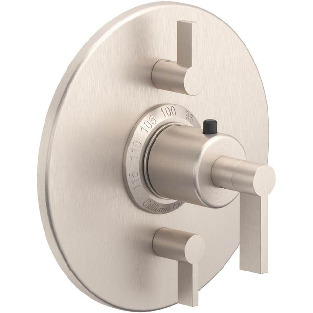 California Faucets - StyleTherm Trim Only with Dual Volume Control - Gloss White