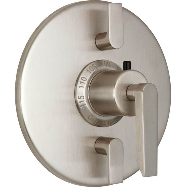 California Faucets - StyleTherm Trim Only with Dual Volume Control - Gloss White