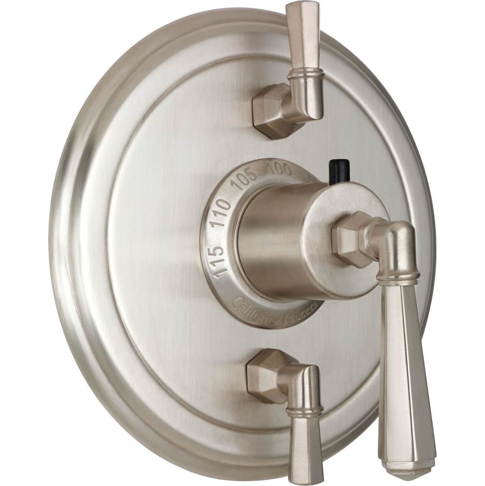 California Faucets - StyleTherm Trim Only with Dual Volume Control - Gloss White
