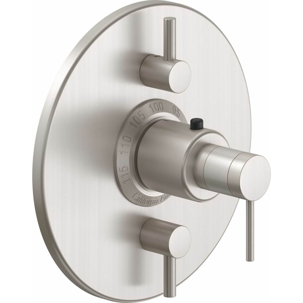 California Faucets - StyleTherm Trim Only with Dual Volume Control - Gloss White