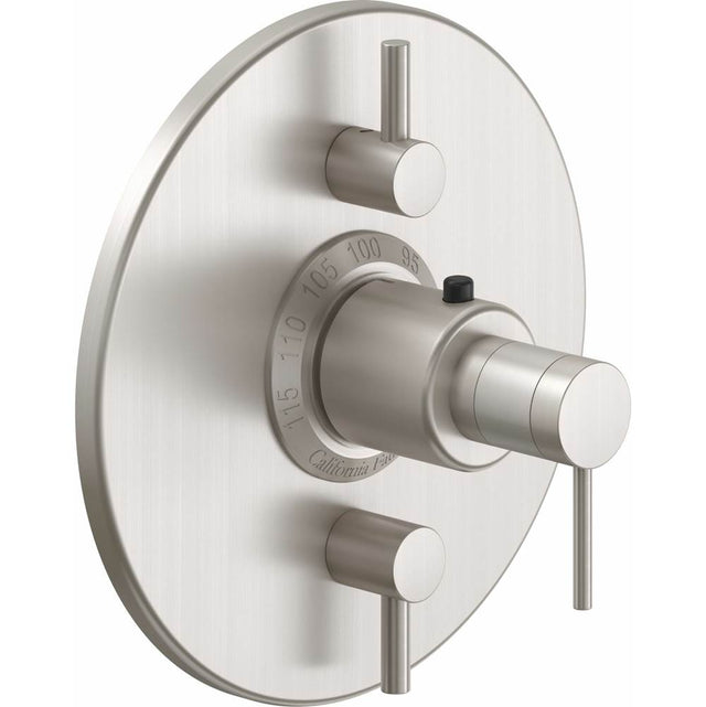 California Faucets - StyleTherm Trim Only with Dual Volume Control - Gloss White