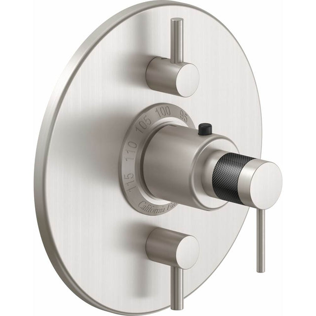 California Faucets - StyleTherm Trim Only with Dual Volume Control - Gloss White