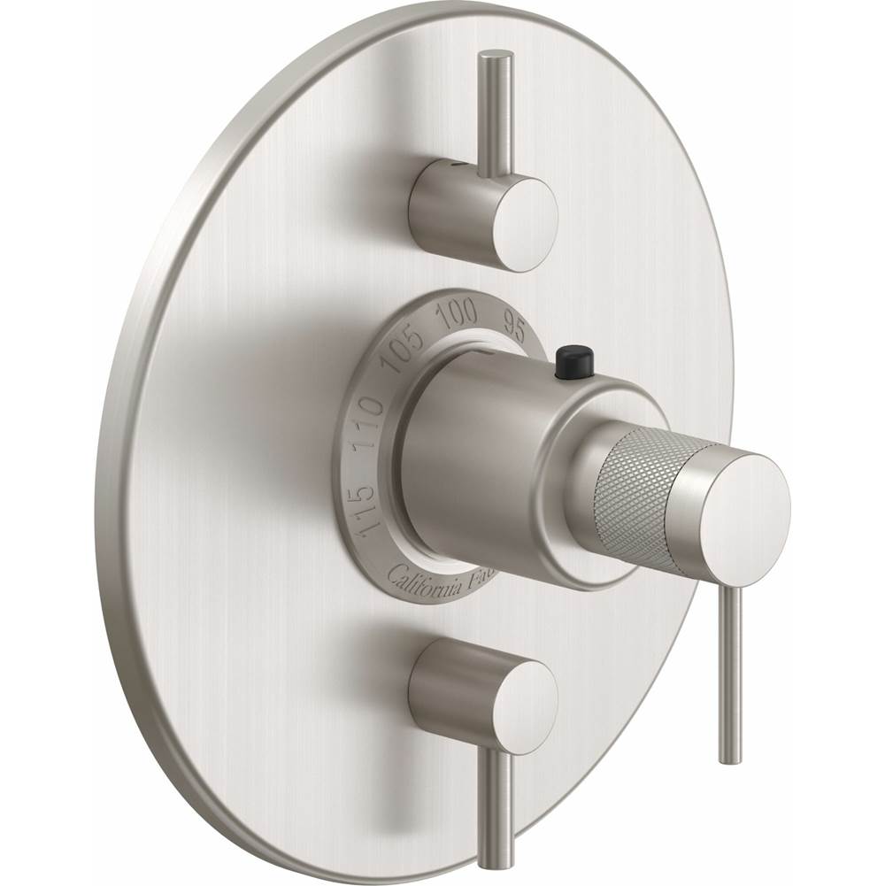 California Faucets - StyleTherm Trim Only with Dual Volume Control - Gloss White