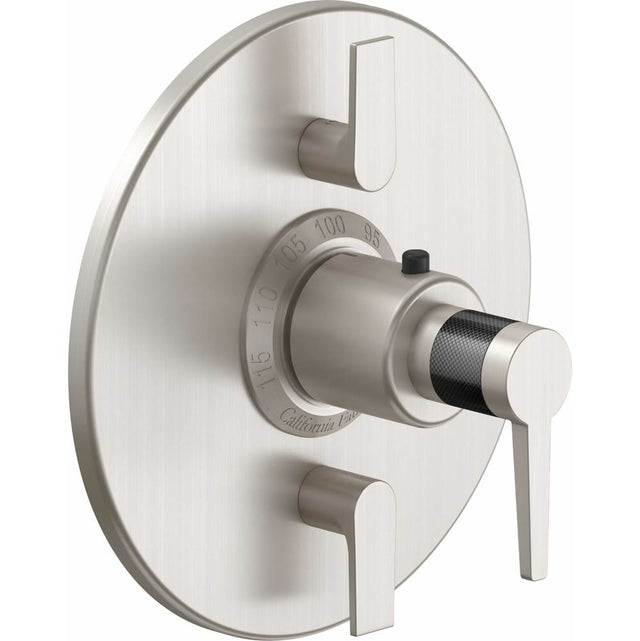California Faucets - StyleTherm Trim Only with Dual Volume Control - Gloss White