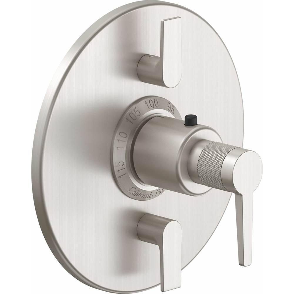 California Faucets - StyleTherm Trim Only with Dual Volume Control - Gloss White