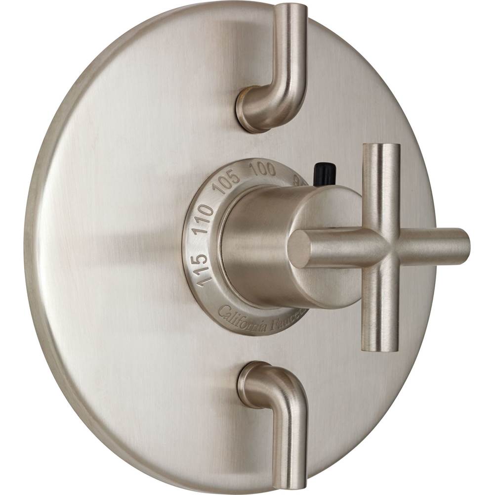California Faucets - StyleTherm Trim Only with Dual Volume Control - Gloss White