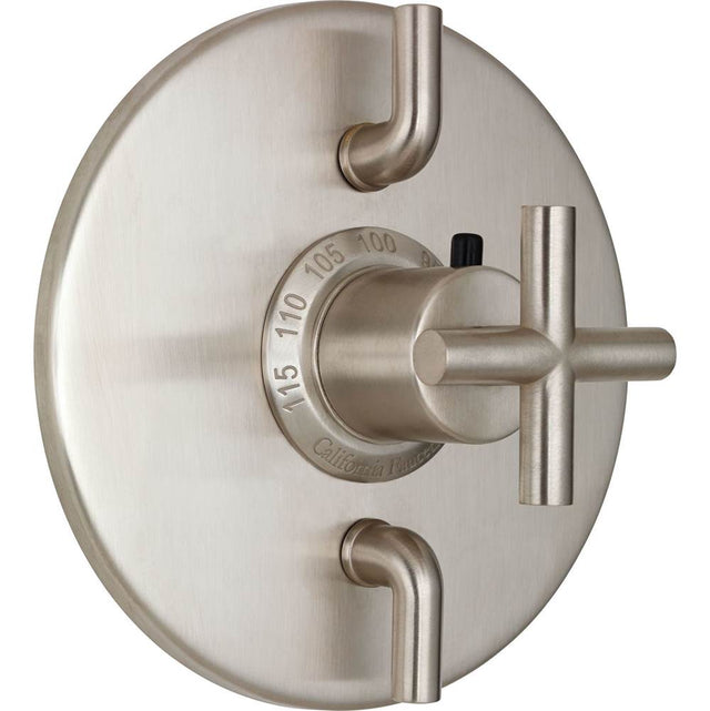 California Faucets - StyleTherm Trim Only with Dual Volume Control - Gloss White