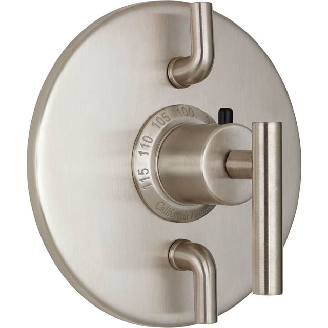 California Faucets - StyleTherm Trim Only with Dual Volume Control - Gloss White