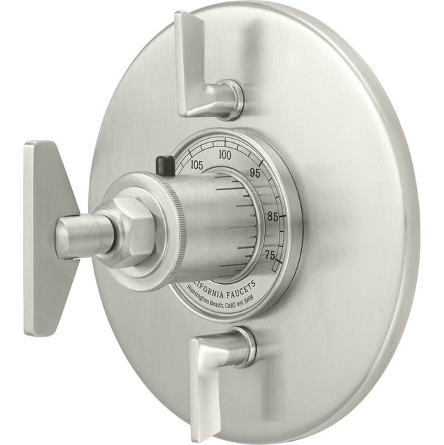 California Faucets - StyleTherm Trim Only with Dual Volume Control - Gloss White