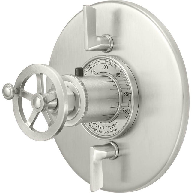 California Faucets - StyleTherm Trim Only with Dual Volume Control - Gloss White