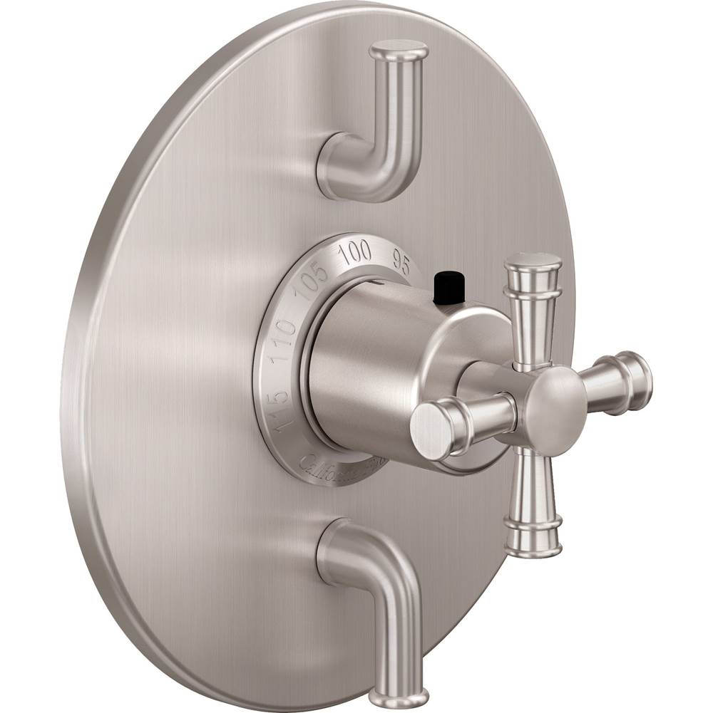 California Faucets - StyleTherm Trim Only with Dual Volume Control - Gloss White