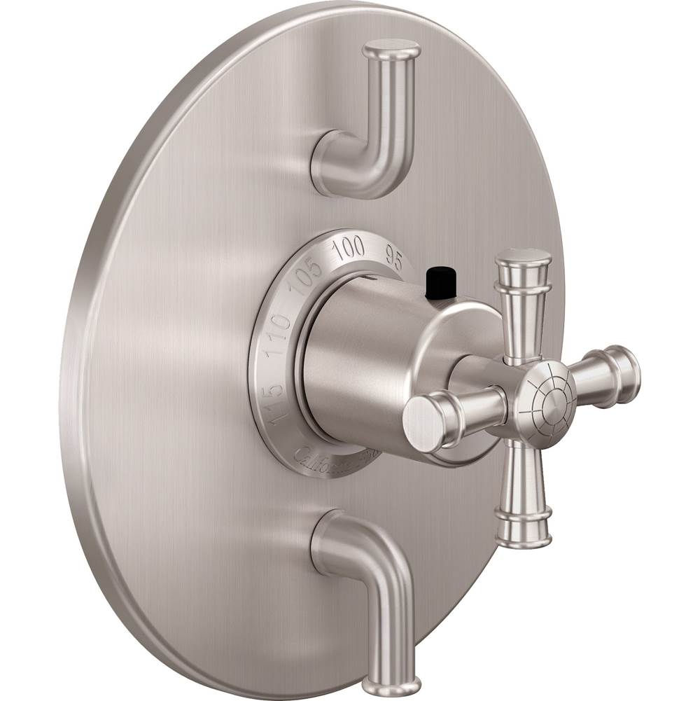 California Faucets - StyleTherm Trim Only with Dual Volume Control - Gloss White