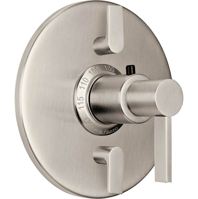 California Faucets - StyleTherm Trim Only with Dual Volume Control - Gloss White
