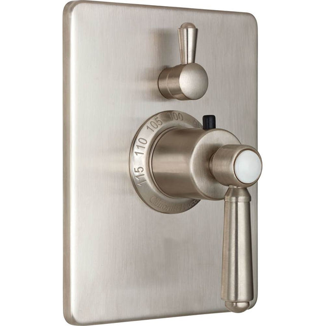 California Faucets - StyleTherm Trim Only with Single Volume Control - Gloss White