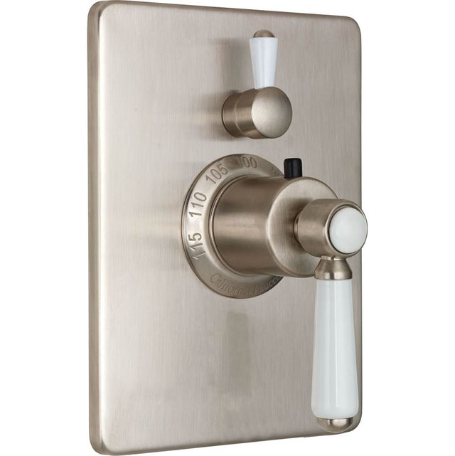 California Faucets - StyleTherm Trim Only with Single Volume Control - Gloss White