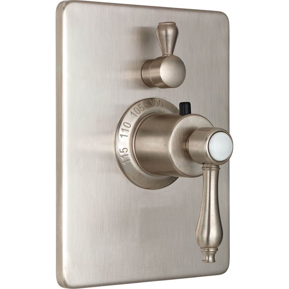 California Faucets - StyleTherm Trim Only with Single Volume Control - Gloss White