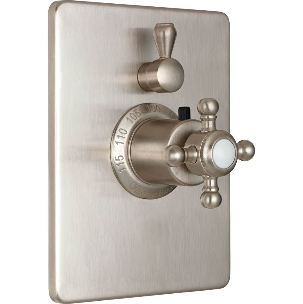 California Faucets - StyleTherm Trim Only with Single Volume Control - Gloss White
