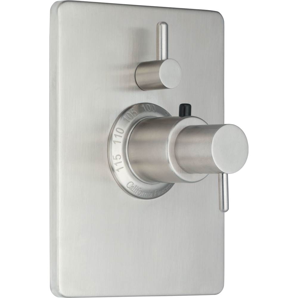 California Faucets - StyleTherm Trim Only with Single Volume Control - Gloss White