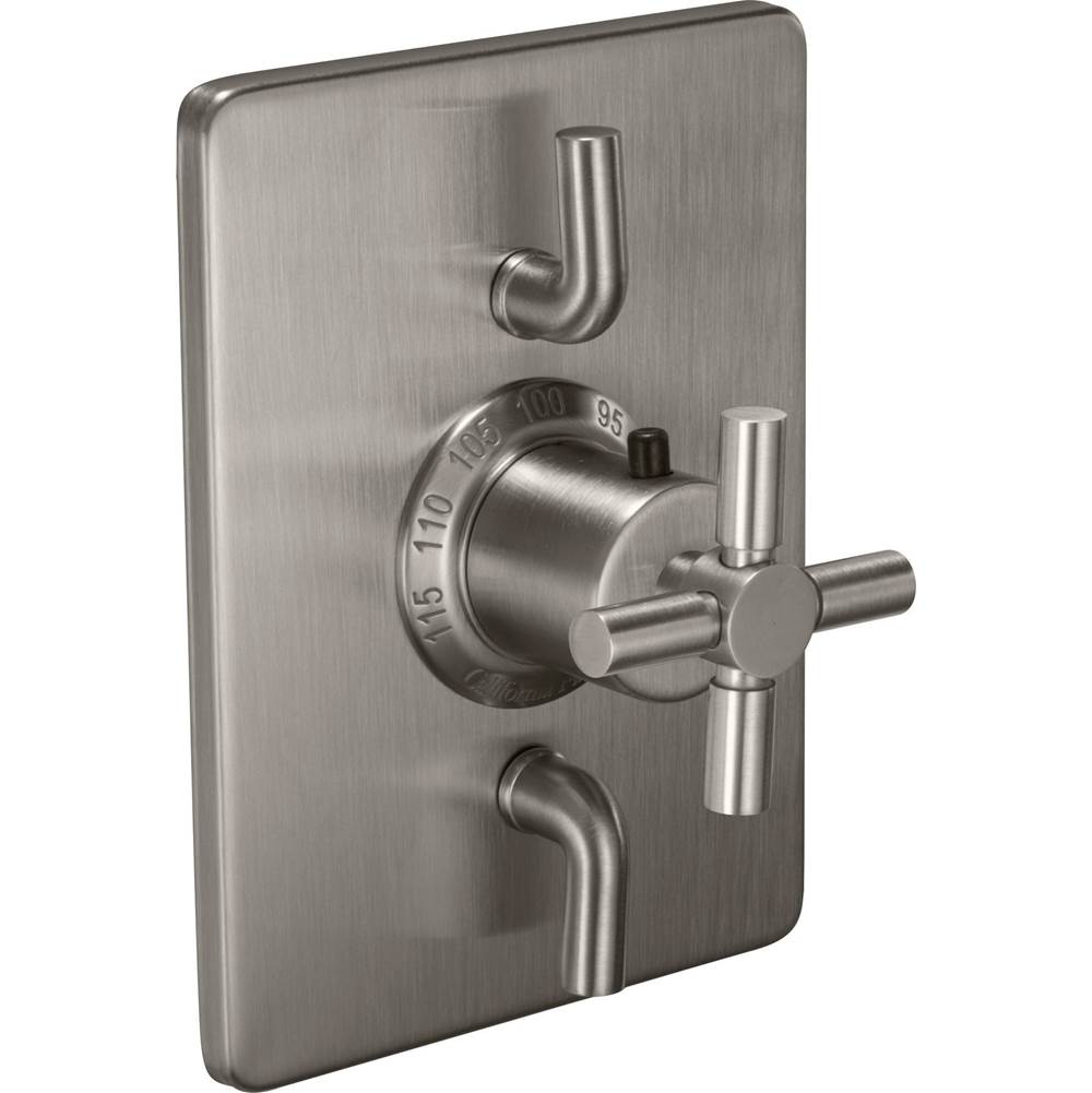 California Faucets - StyleTherm Trim Only with Dual Volume Control - Gloss White