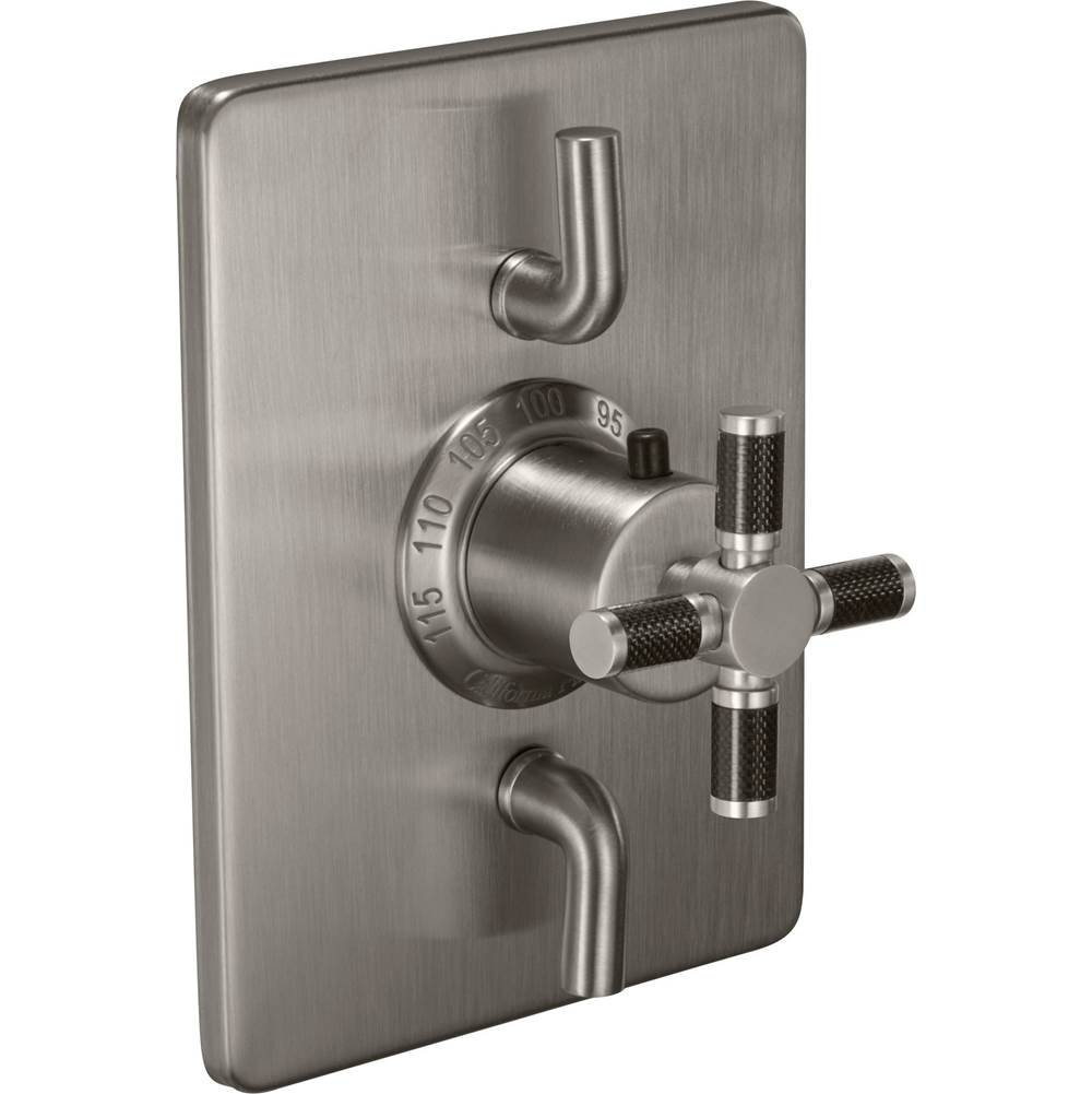 California Faucets - StyleTherm Trim Only with Dual Volume Control - Gloss White