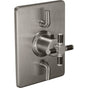 California Faucets - StyleTherm Trim Only with Dual Volume Control - Gloss White