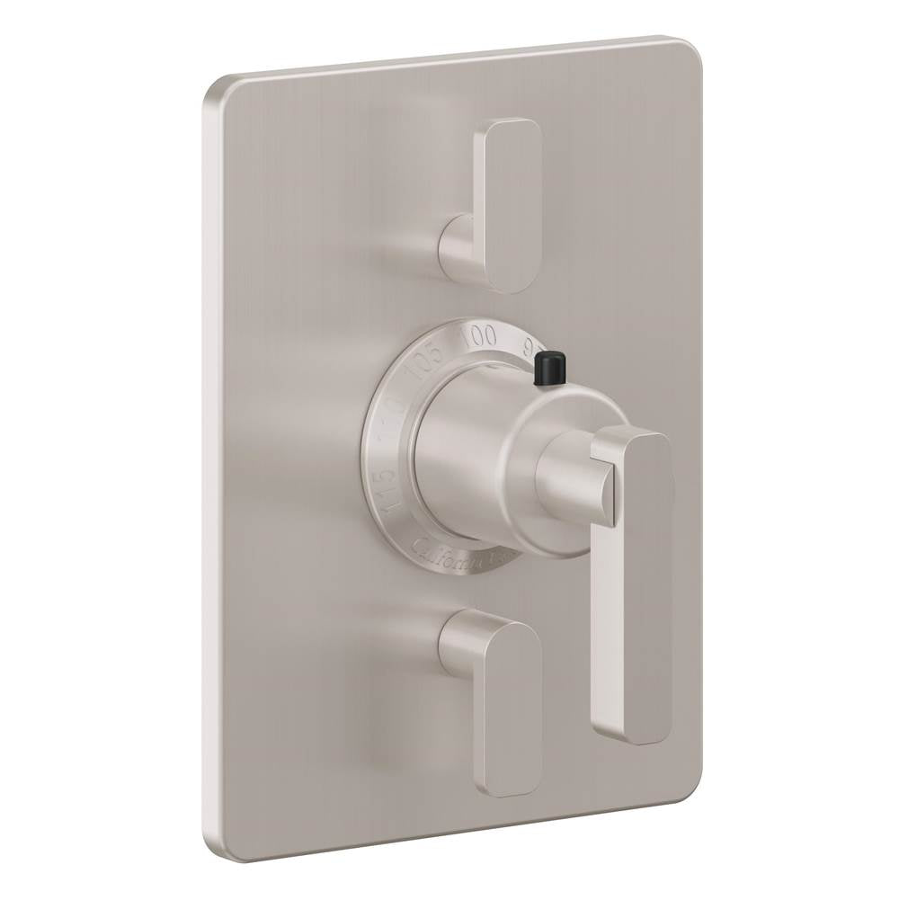 California Faucets - StyleTherm Trim Only with Dual Volume Control - Satin Nickel