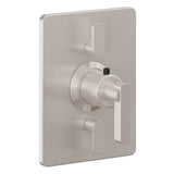 California Faucets - StyleTherm Trim Only with Dual Volume Control - Satin Nickel