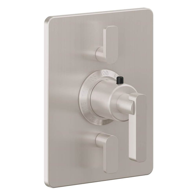 California Faucets - StyleTherm Trim Only with Dual Volume Control - Satin Nickel