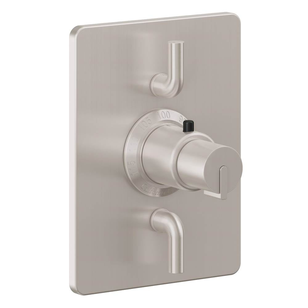 California Faucets - StyleTherm Trim Only with Dual Volume Control - Gloss White