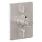 California Faucets - StyleTherm Trim Only with Dual Volume Control - Gloss White