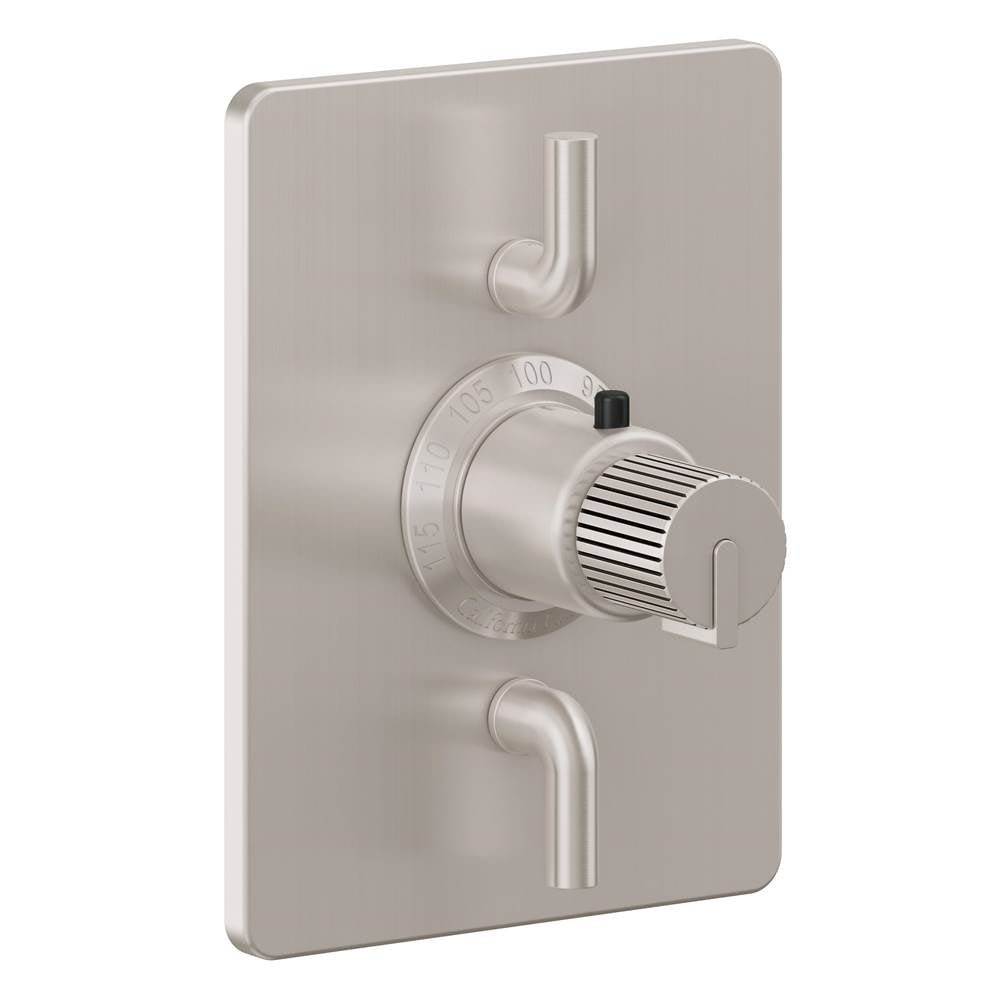 California Faucets - StyleTherm Trim Only with Dual Volume Control - Ultra Stainless Steel Pvd