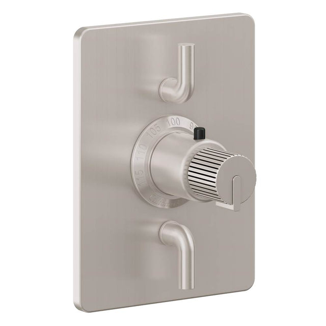 California Faucets - StyleTherm Trim Only with Dual Volume Control - Ultra Stainless Steel Pvd