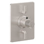 California Faucets - StyleTherm Trim Only with Dual Volume Control - Ultra Stainless Steel Pvd