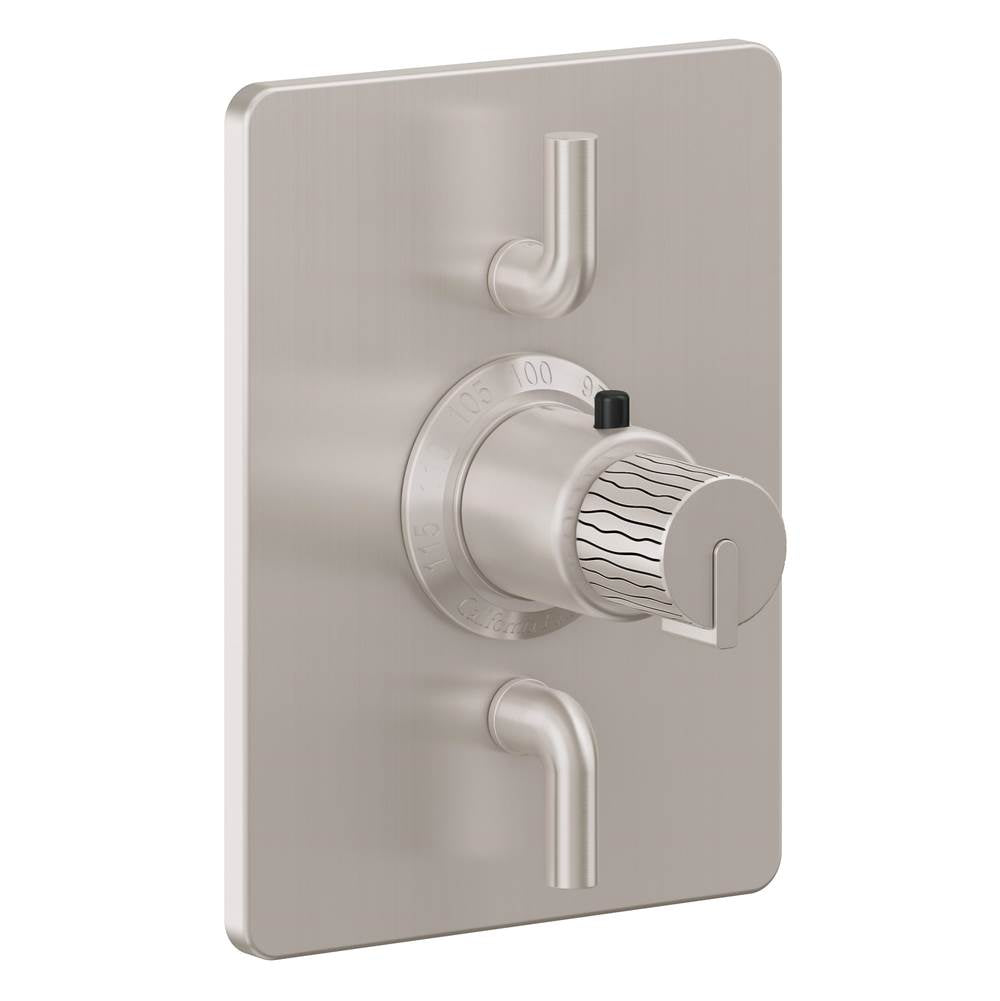California Faucets - StyleTherm Trim Only with Dual Volume Control - Ultra Stainless Steel Pvd