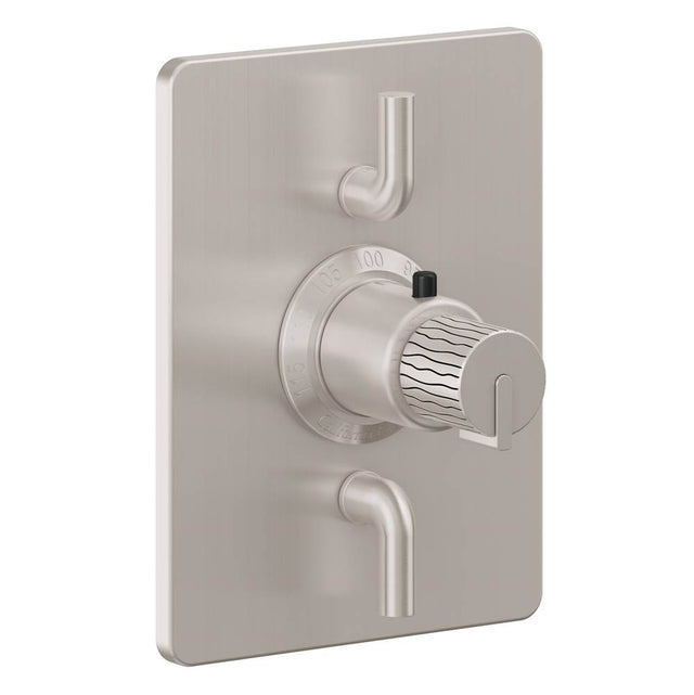 California Faucets - StyleTherm Trim Only with Dual Volume Control - Ultra Stainless Steel Pvd
