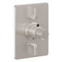 California Faucets - StyleTherm Trim Only with Dual Volume Control - Ultra Stainless Steel Pvd