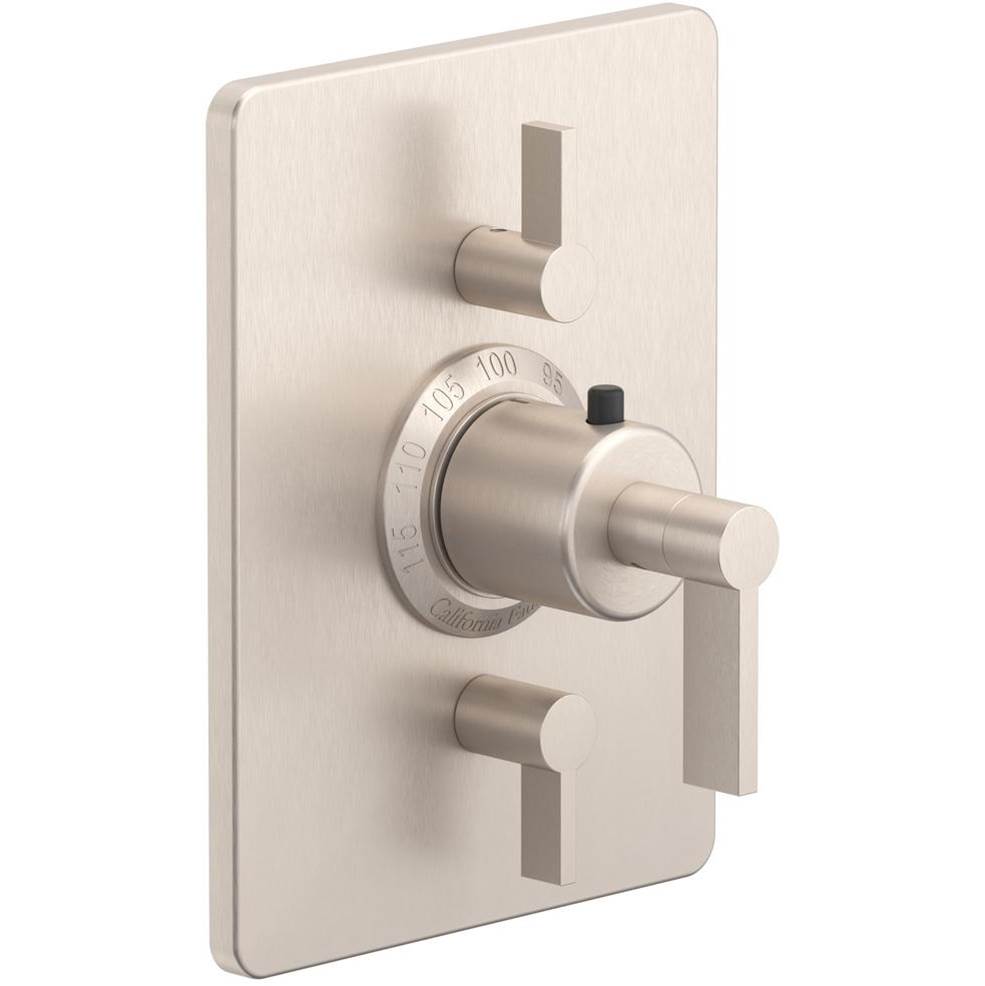 California Faucets - StyleTherm Trim Only with Dual Volume Control - Gloss White