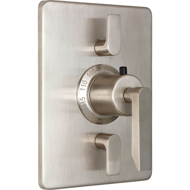 California Faucets - StyleTherm Trim Only with Dual Volume Control - Gloss White