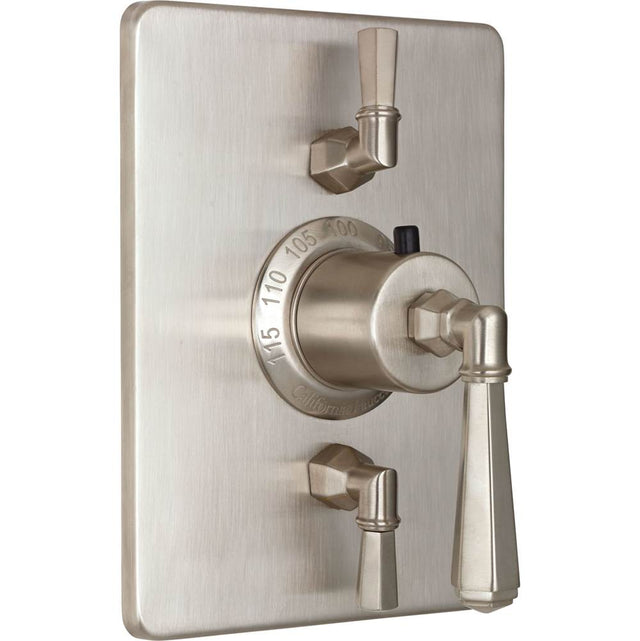 California Faucets - StyleTherm Trim Only with Dual Volume Control - Gloss White