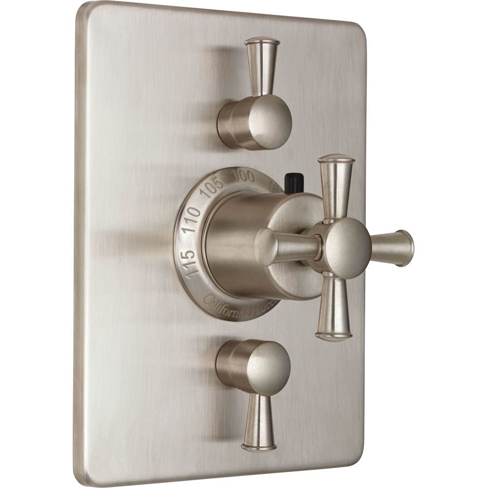 California Faucets - StyleTherm Trim Only with Dual Volume Control - Gloss White